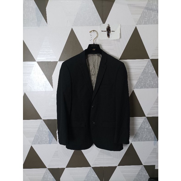 topman jas slimfit black casual preloved