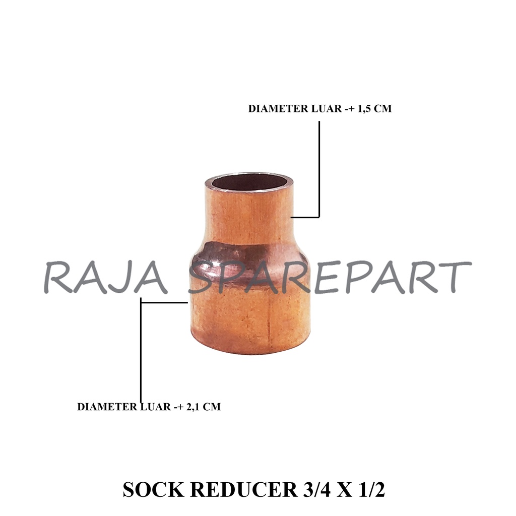 REDUCER/SOCK/REDUCE/SOCK REDUCER 3/4 X 1/2