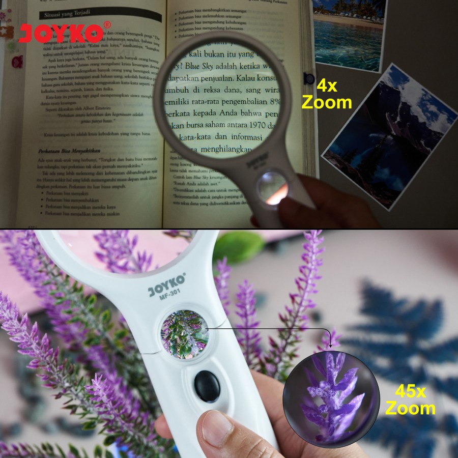 Magnifier LED Light Kaca Pembesar Dengan Lampu Joyko MF-302