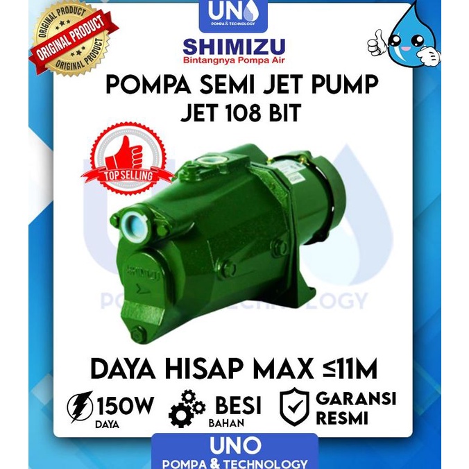 Pompa air Shimizu Semi Jet 108 BIT