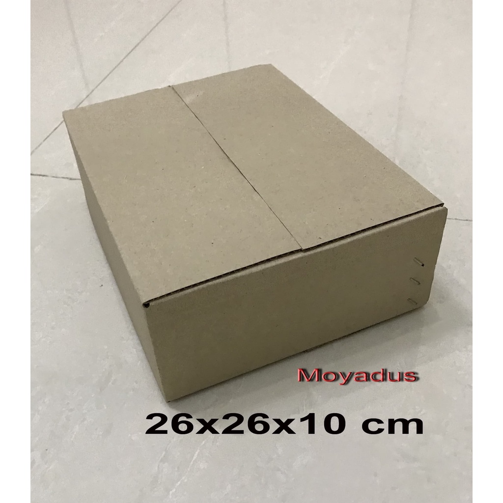 

kardus/karton/box uk. : 27x27x10 cm untuk packing singelwall polos