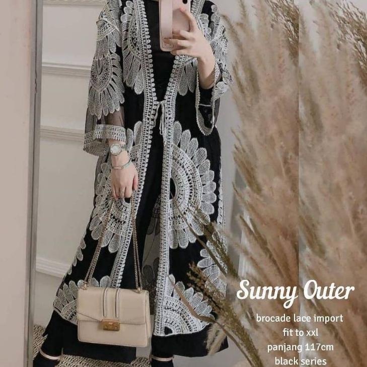 Sunny Outer Brukat import Outer jumbo outer kekinian ootd outer import baju luaran wanita [WSO.13Ja2