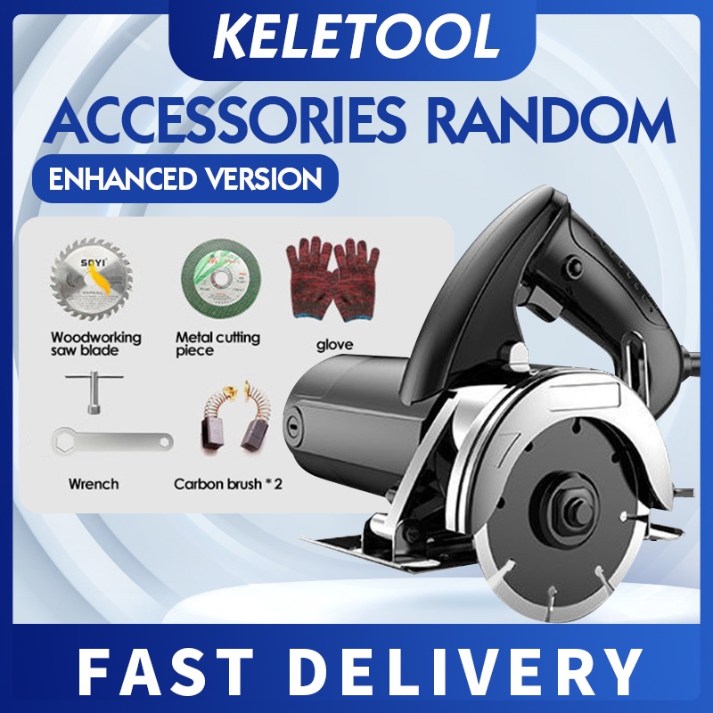 Genggam gergaji listrik melingkar melihat mesin marmer slotter daya tinggi untuk memotong kayu, ubin