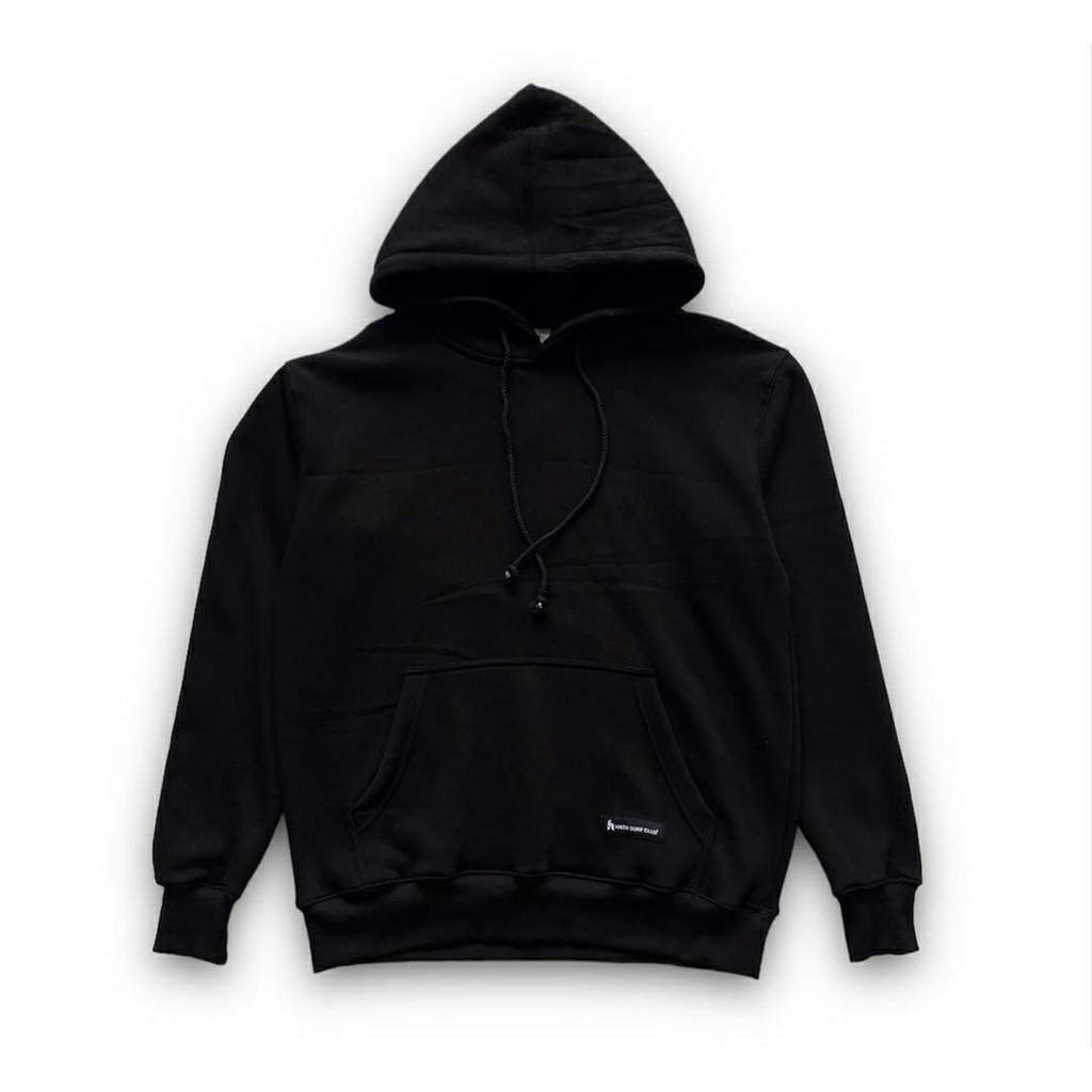 HOODIE HITAM POLOS ORIGINAL BRAND LOKAL