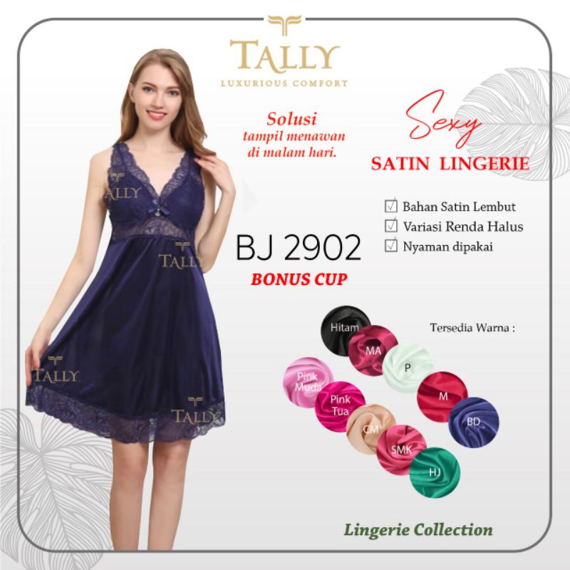 TALLY BAJU TIDUR / LINGERIE 2902 I FREE SIZE | BAHAN SATIN