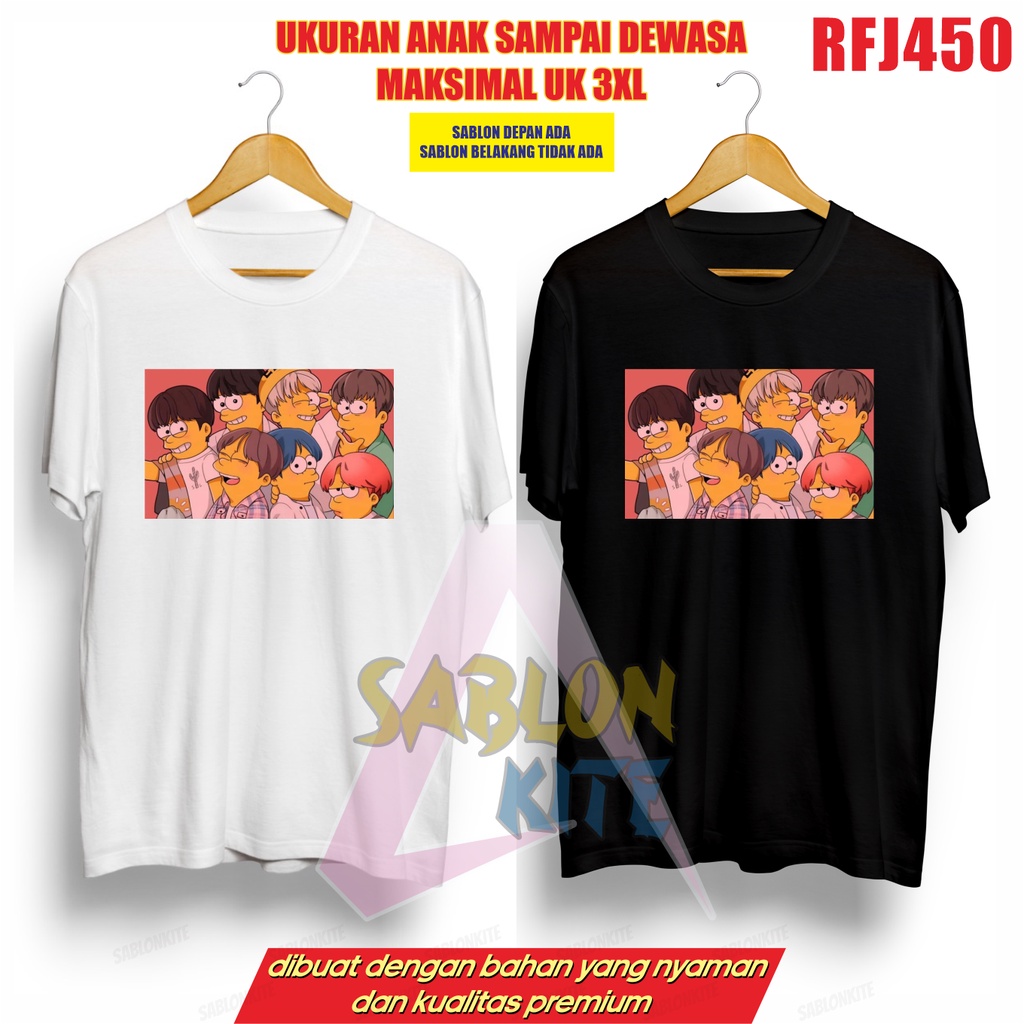 Kaos JK V RM JM JIN SG JH Jungkook RFJ450