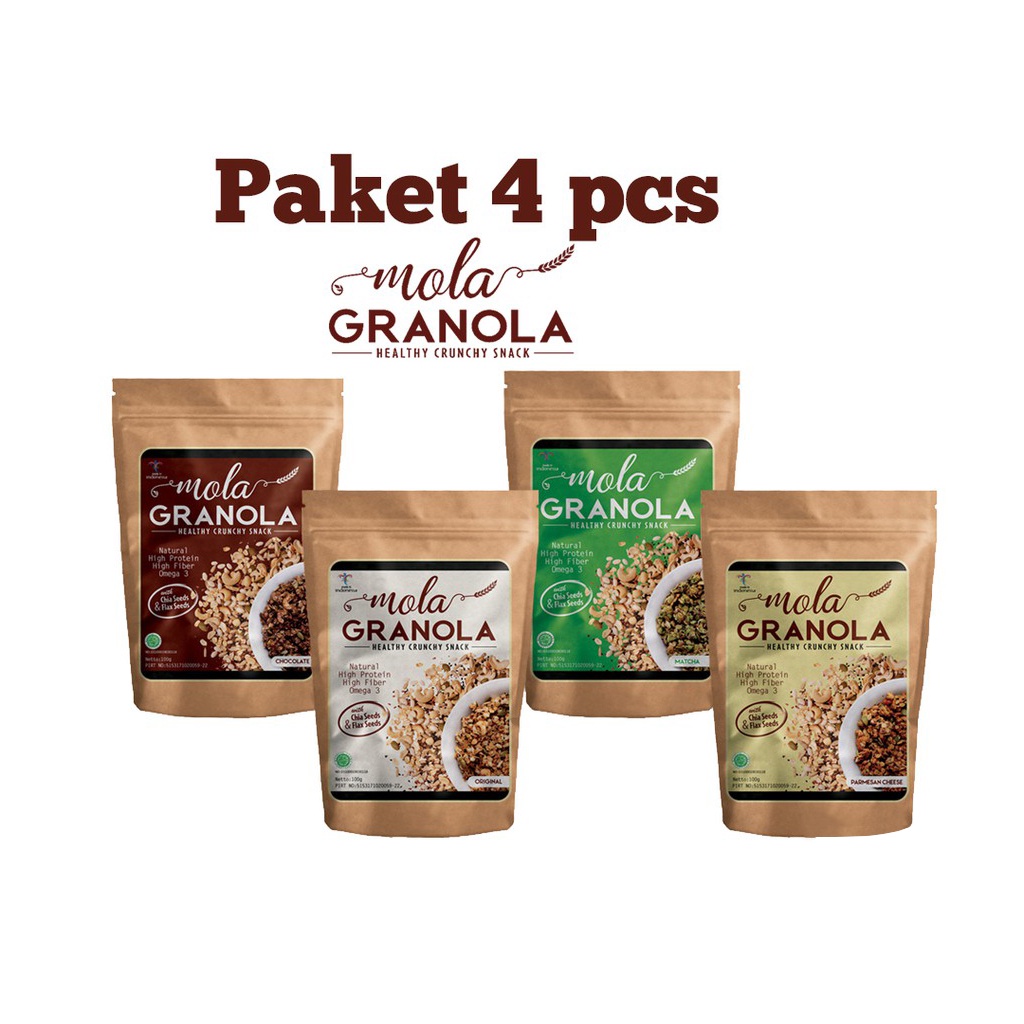 4 pcs Mola Granola / Muesli