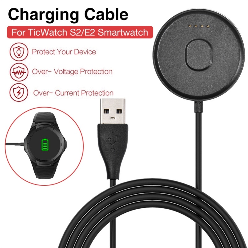 Zzz Untuk Ticwatch-E2/S2 Watch USB Charger Charging Dock Kabel 1M/3.28ft