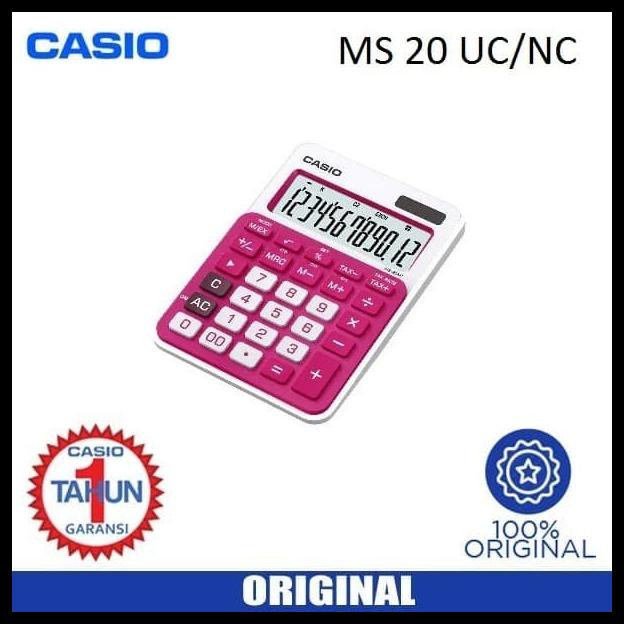 

Kalkulator Casio Ms-20Uc 12 Digit / Calculator Dagang Warna Ms 20Uc