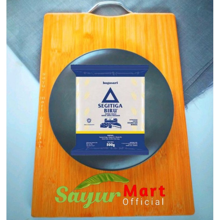 

Tepung Terigu Bogasari Segitiga Biru 500gr