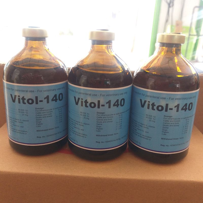 Vitol-140 Memperbaiki kondisi dan produktivitas ternak 100 ml