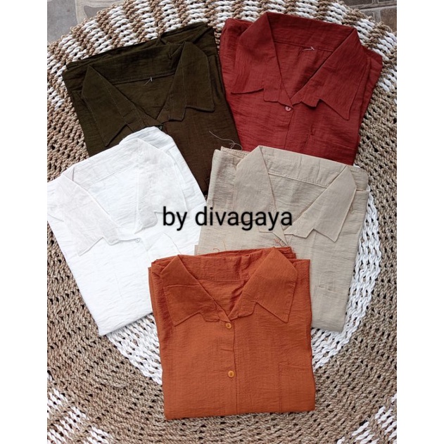 BLOUSE BATWING POLOLINEN