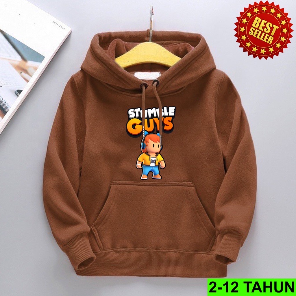 Jumper Hoodie Anak  STUMBLE GAS ALONE II Jaket Hoodie Anak Viral Bahan Fleece Sz M - XL ( Laki Laki &amp; Peremepuan )