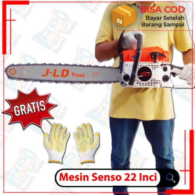 Mesin Senso Starter Gergaji Kayu Bensin Chainsaw JLD TOOLS Gasoline