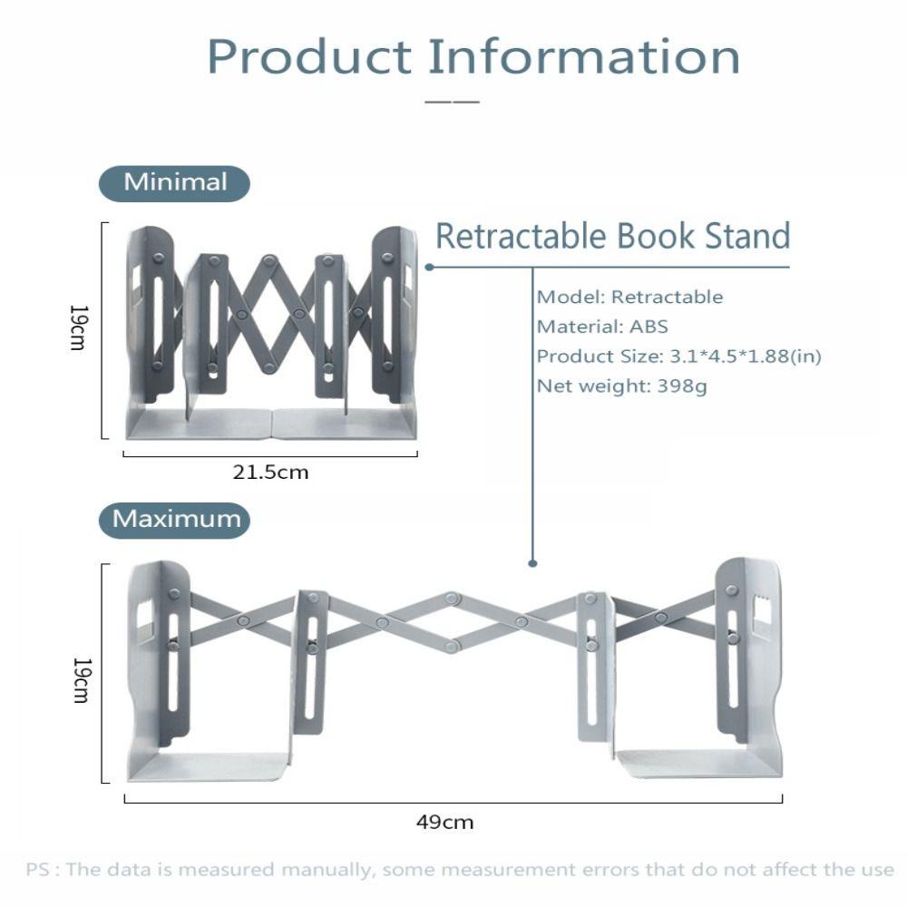 Pineapple Bookends Adjustable Desk Organizer Retractable Stand Buku Multifungsi Serbaguna