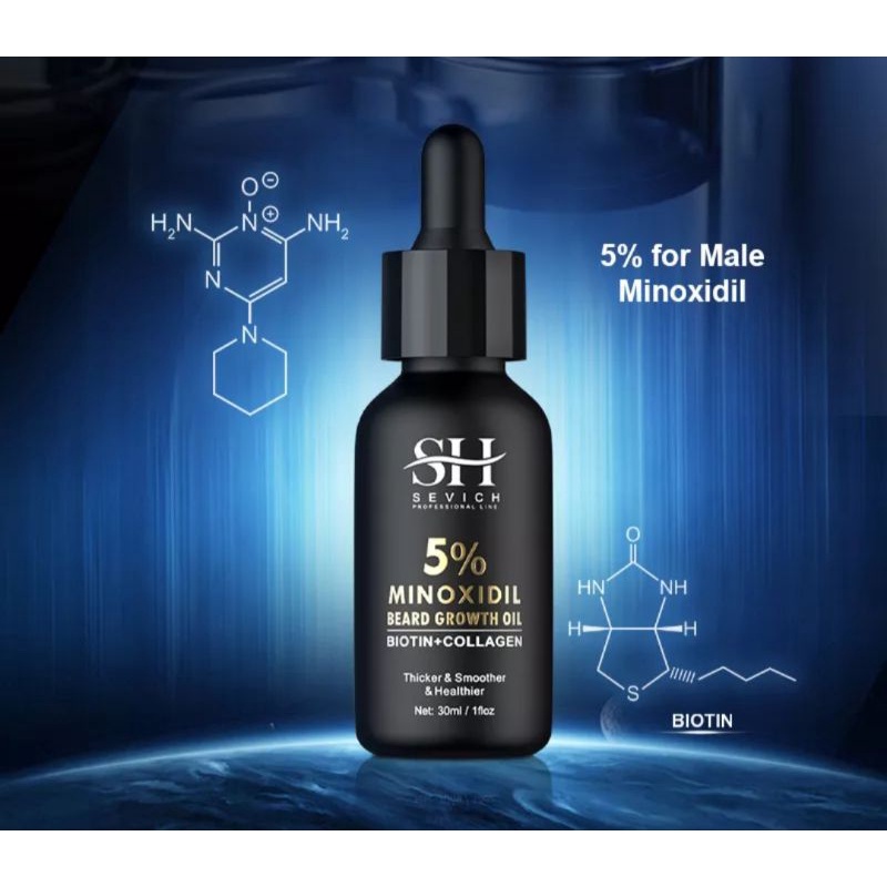 Minoxidil 5% minyak penumbuh jenggot dan kumis