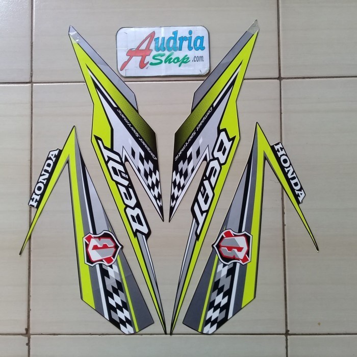 

TERLARIS | Striping Stripping Stiker Motor beat fi esp 2018 full hitam kuning