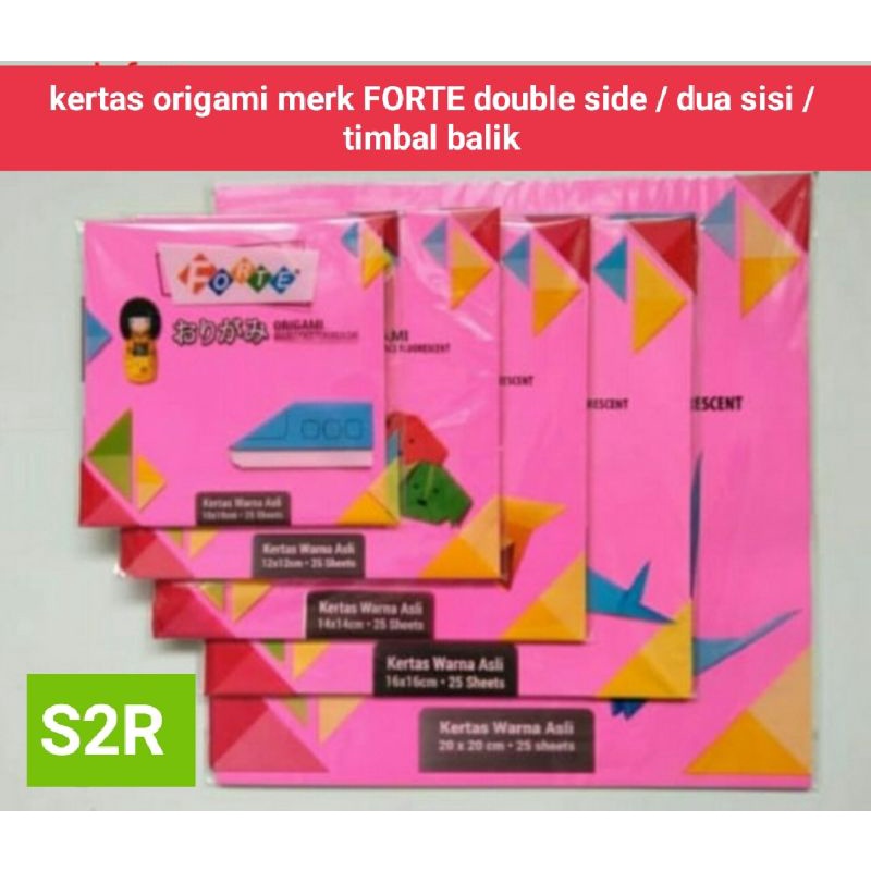 

Kertas origami forte / kertas origami double side / kertas origami dua sisi / kertas origami timbal balik