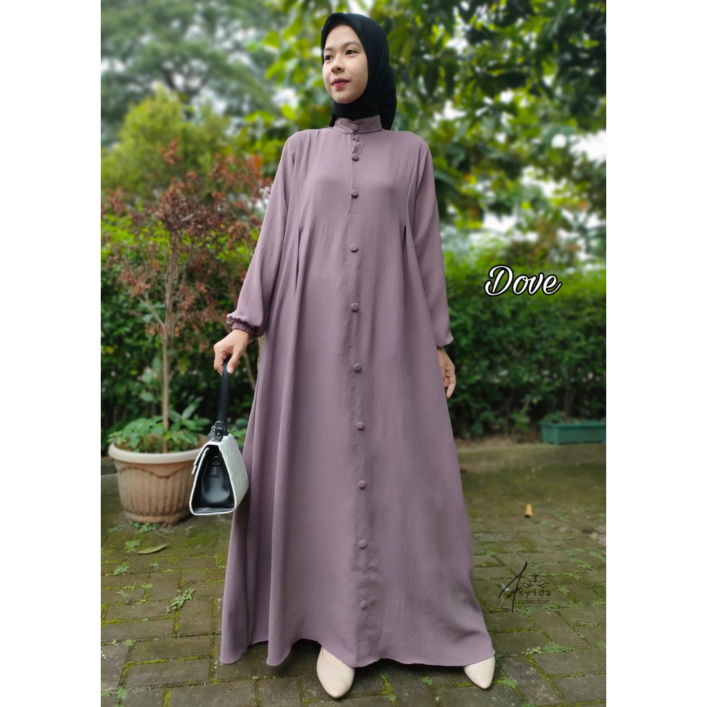 Gamis Dress Valine Crinkle Airflow Premium Terbaru dan Termurah By ARSYIDA