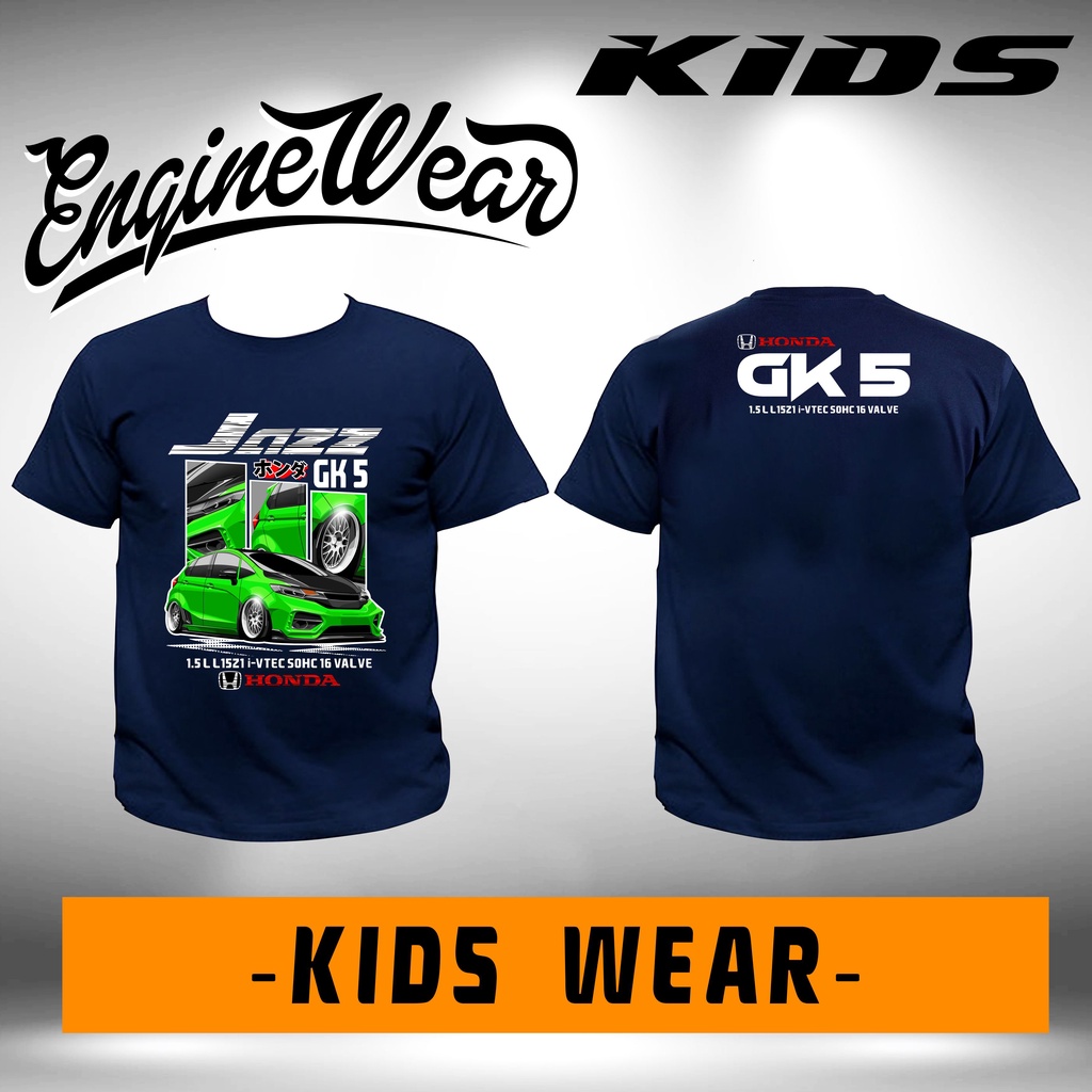 kaos anak honda jazz anak baju tshirt honda jazz GK5 kaos otomotif