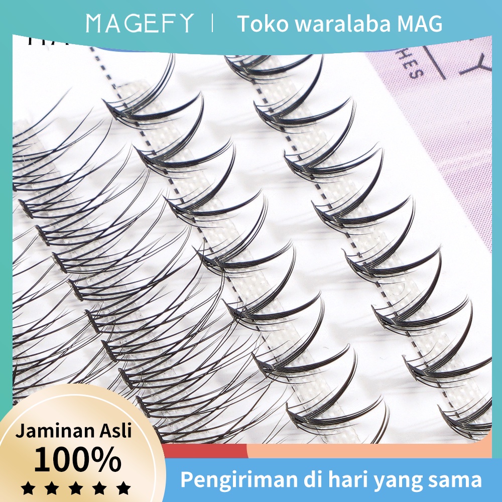 Alat Rias Premium MAGFEY Bulu Mata Palsu Tanam Fake Eyelash Extension Setan Kecil Super Alami Alat Kecantikan Kosmetik A