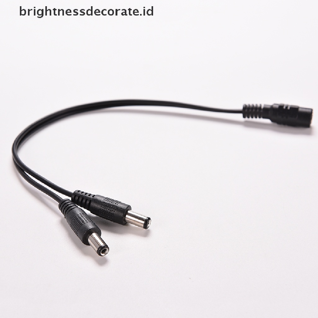 [Birth] 5.5 x 2.1mm Kamera CCTV 1female to 2 Male Adaptor Kabel Power Splitter DC 12V [ID]