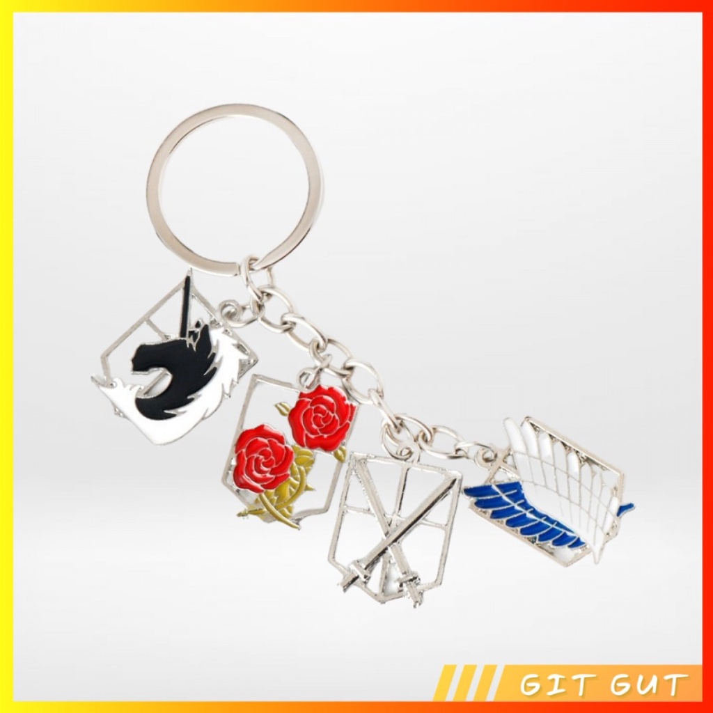 Keychain Gantungan Kunci AoT Attack on Titan Corps Logo Emblems