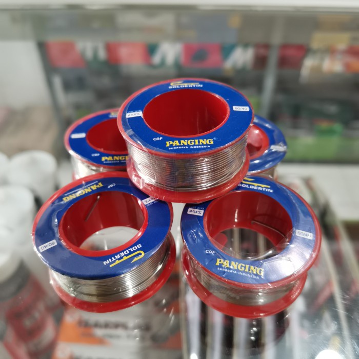 

Timah solder pancing 0.8 mm 10 meter roll kecil kawat solder