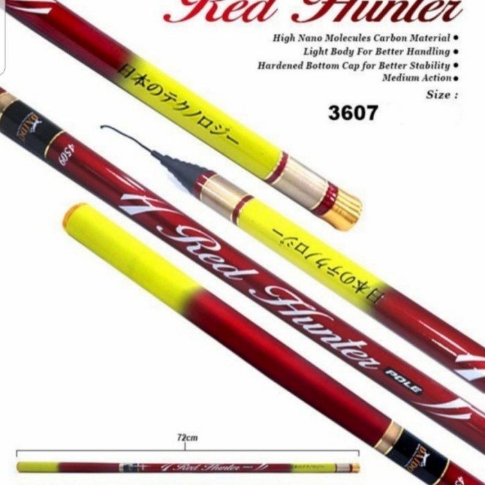 JORAN TEGEK DAIDO RED HUNTER DAN BLUE HUNTER 360/450 CARBON - RED, 360 - RED, 450