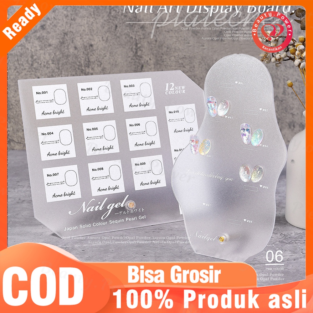 Stand Display Kuku Palsu Bahan Akrilik Bentuk Irregular Untuk Perlengkapan Nail Art