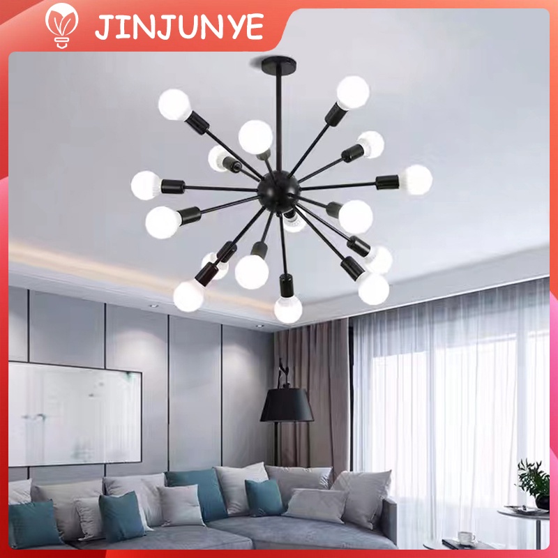 Jual Lampu Gantung Hitam Hias Nordic Ceiling Light Minimalis Modren Arms Pendant Light Ruang