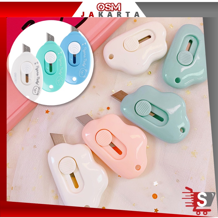 

OSM JKT H5656 Cutter Mini / Cutter Mini Pisau Kecil Bentuk Awan / Cutter Mini Bentuk Awan / Pisau Pemotong Mini Lucu / Travel Cutter