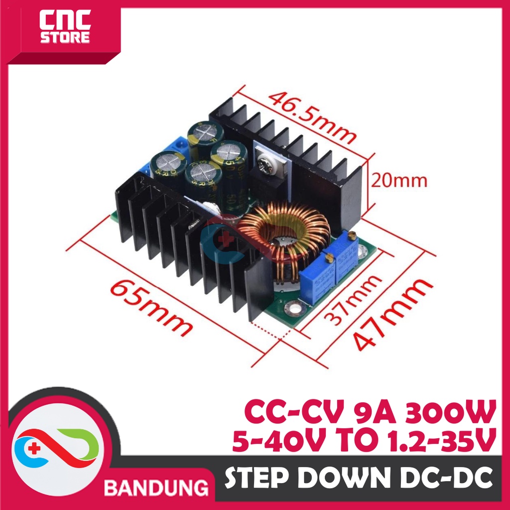 DC DC 9A 300W STEP DOWN CC CV BUCK CONVERTER 5-40V TO 1.2-35V MODULE