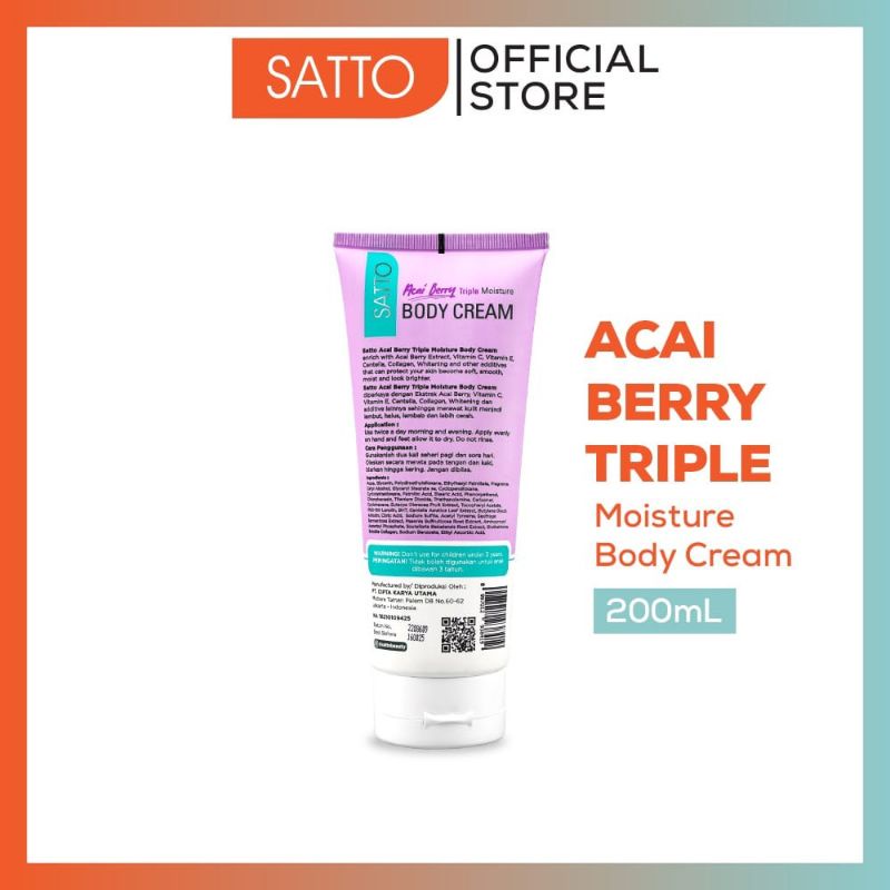 Satto Acai Berry Body Cream