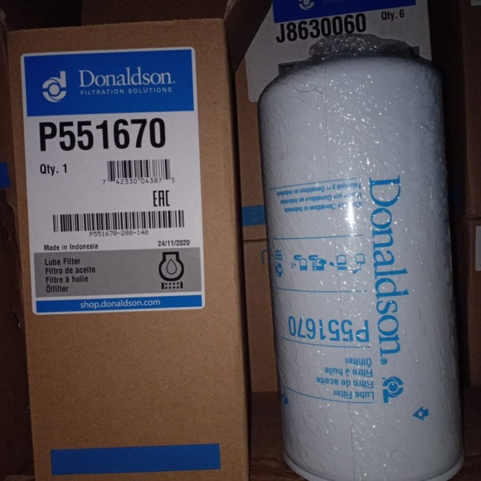 PRDO FILTER P551670 OIL FILTER DONALDSON