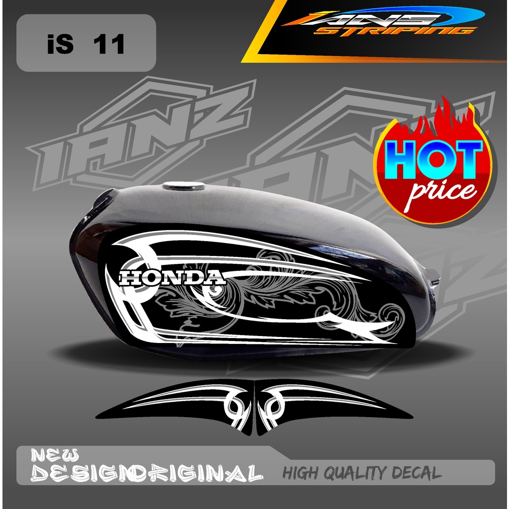 STRIPING CB 100 STANDART / STIKER CB 100 CUSTOM HOLOGRAM DAN NON HOLOGRAM IS11