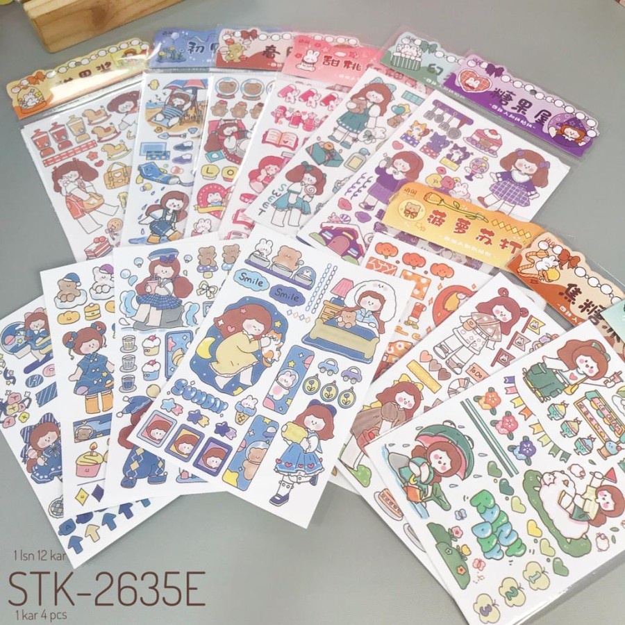 STICKER 2D MOMO WATERPROOF ISI 100 LEMBAR PER BOX