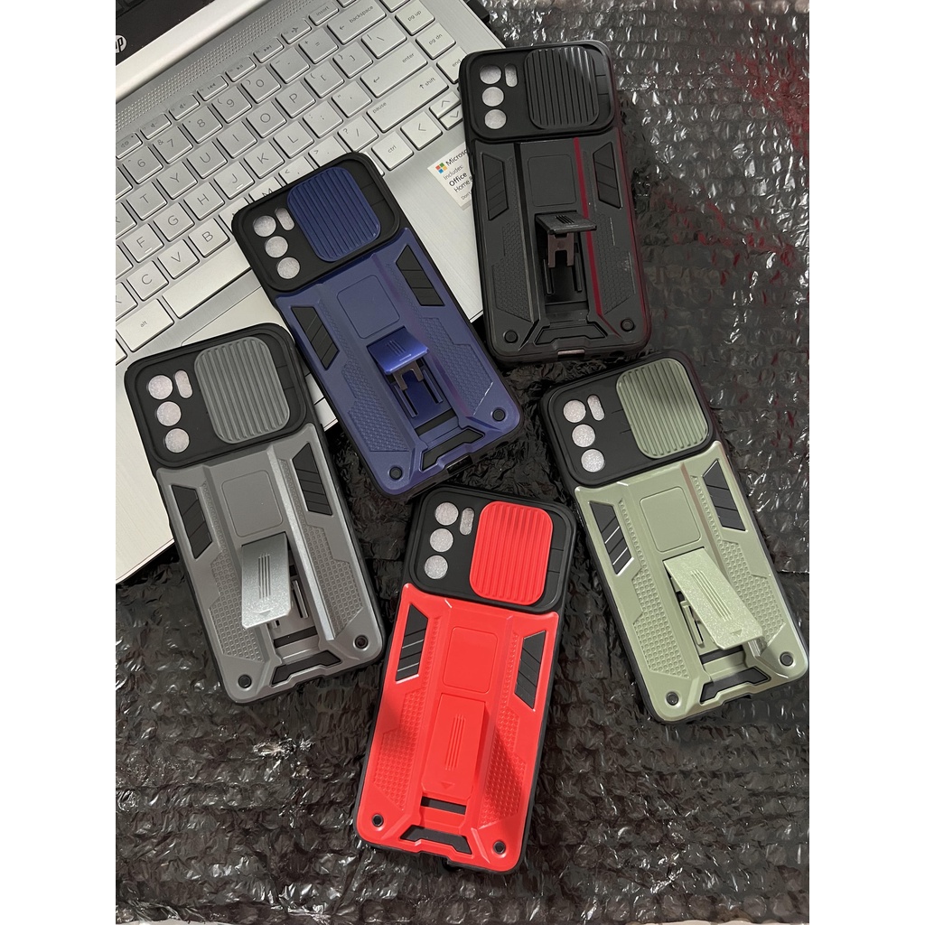 Case Spigen Phantom Robot Slide Camera Samsung A22 M22 A23 A32 4G J2 Grand J7 Prime A04 A04e 4G 5G I