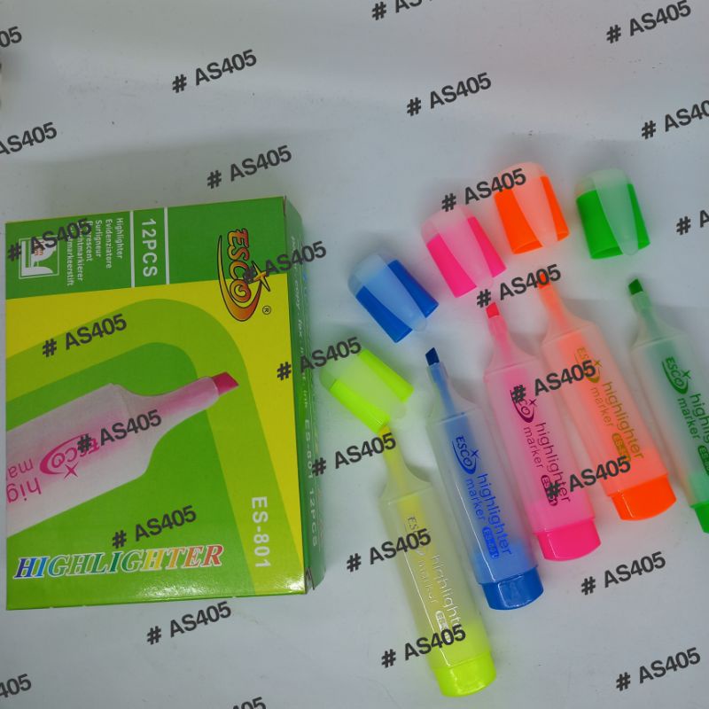 

Stabilo Highlighter ESCO warna mix (12 pcs)