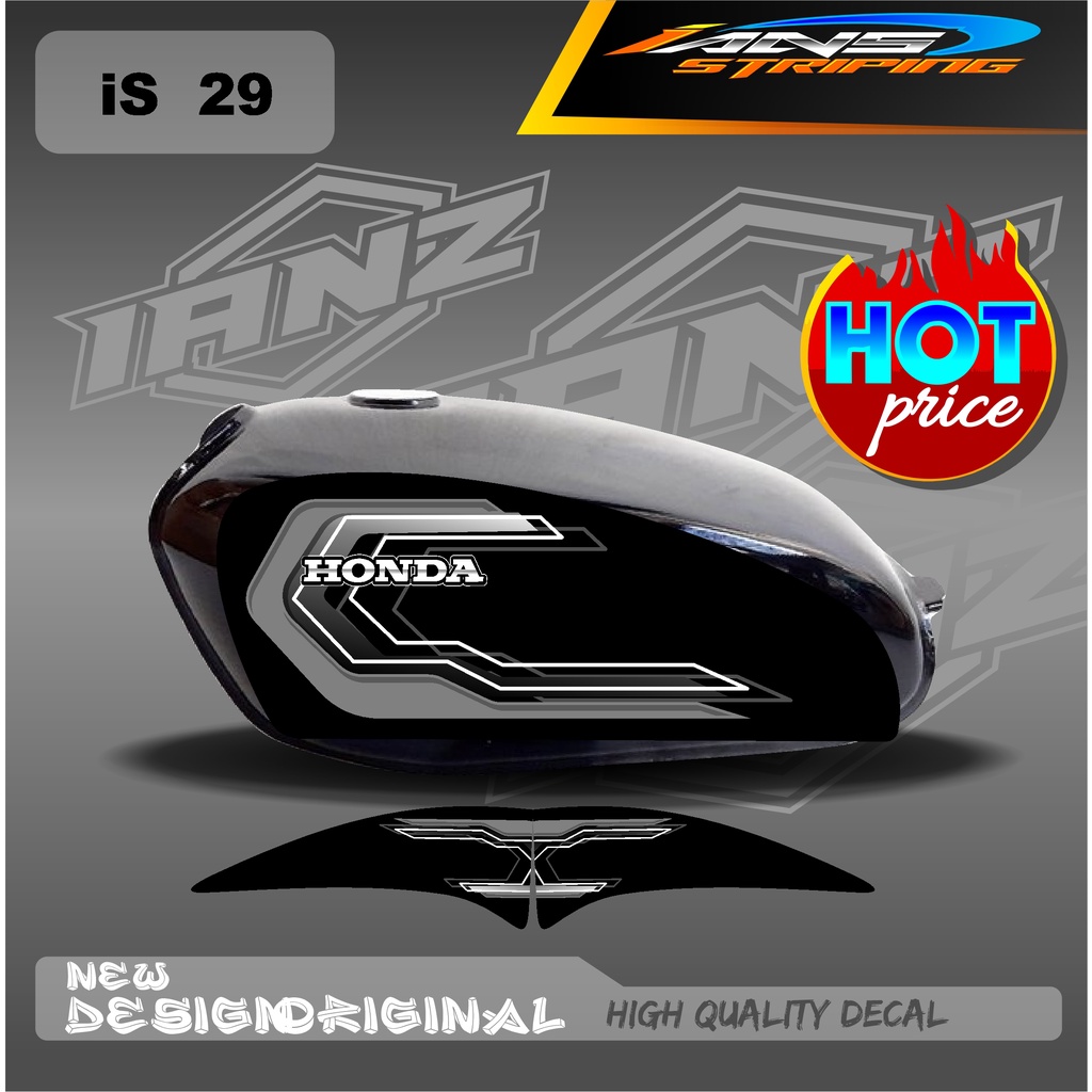 DECAL STRIPING LIST TANGKI CB100 HOLOGRAM / NON HOLOGRAM IS29