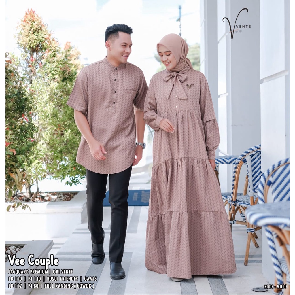 gamis couple pasangan/ gamis couple keluarga/ gamis couple pasangan terbaru/ gamis pasangan suami is