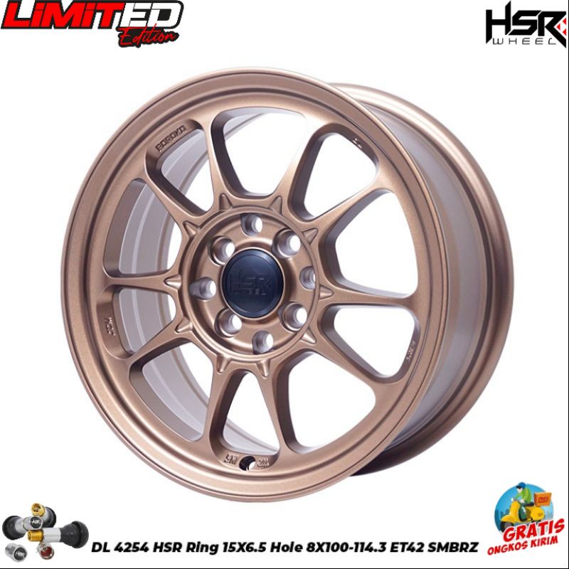 velg mobil r15 velg mobil HSR DL velg mobil lubang baut 4 pelek mobil ring 15