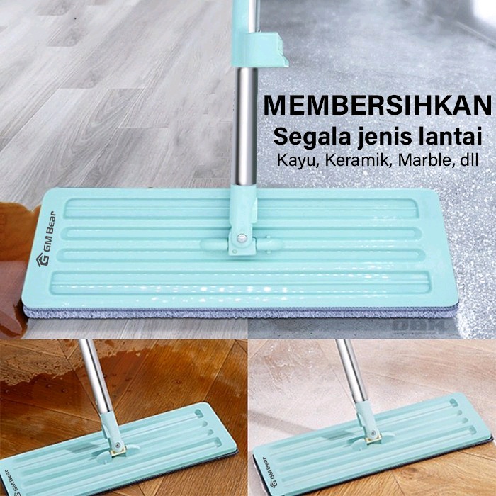 (FO) Alat Pel Lantai Ultra Mop Acline - Pel Lantai Tarik Biru