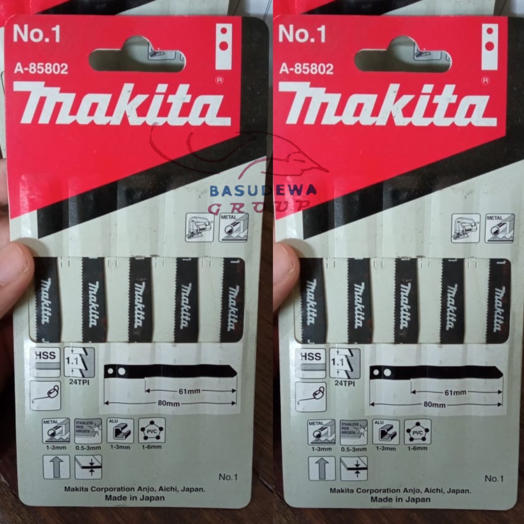 MATA JIGSAW MAKITA NO. 1 (KEPALA LUBANG) A-85802