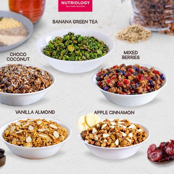 

COD | HJ6 | Granola Nutriology 400g - Sereal Sehat, Sarapan Praktis, Lengkap, Murah, Bergizi, High Quality