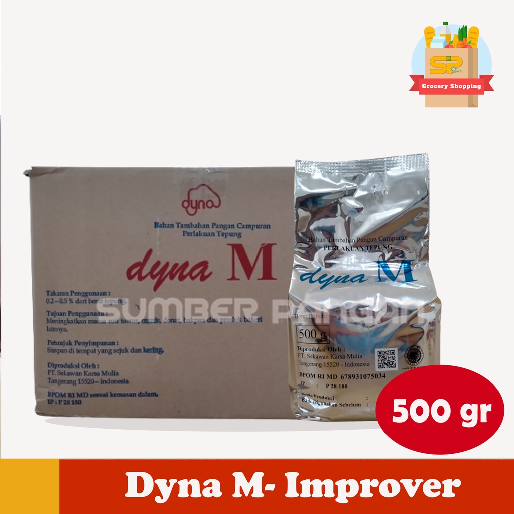 

Bread Improver Dyna M 500gr / Pelembut Kue DYNA 100 gr / DYNA perlakuan tepung