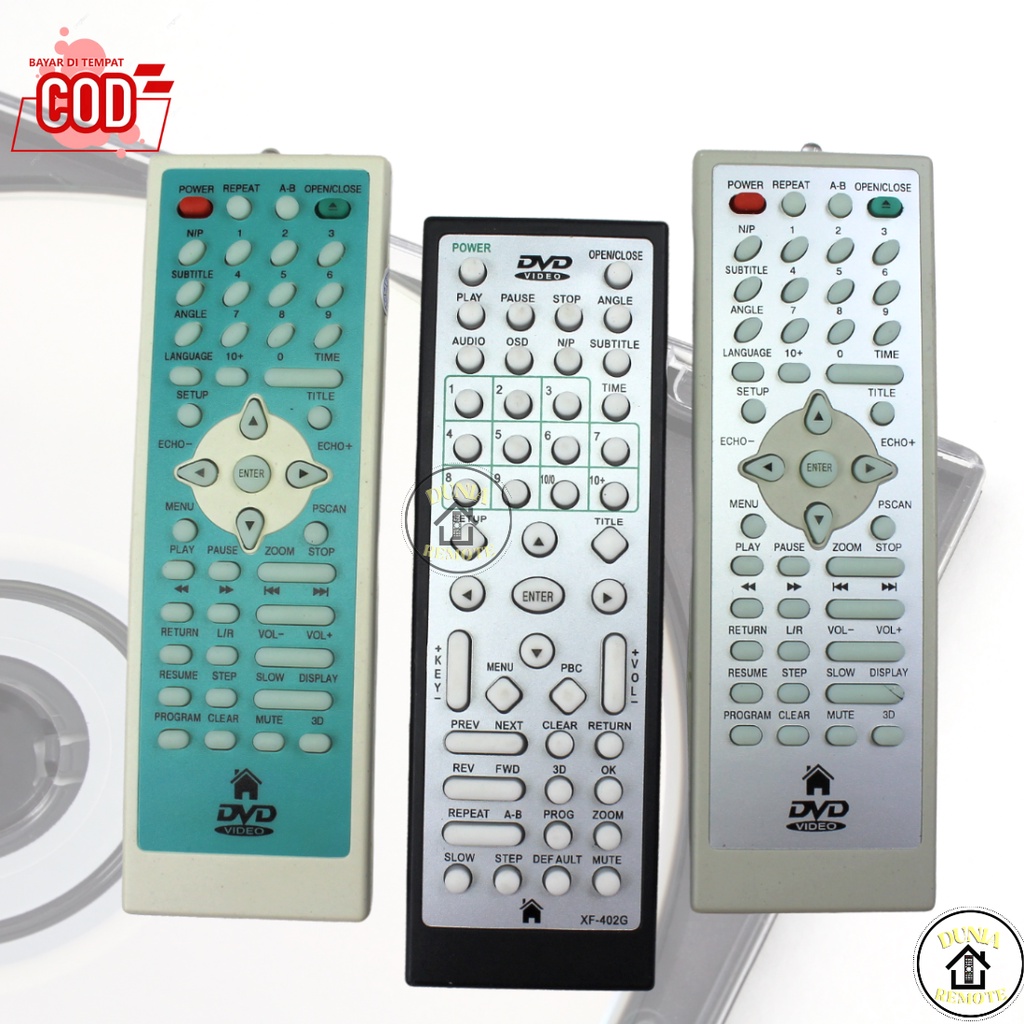 Remot / Remote DVD China BMM HIJAU DAN PUTIH