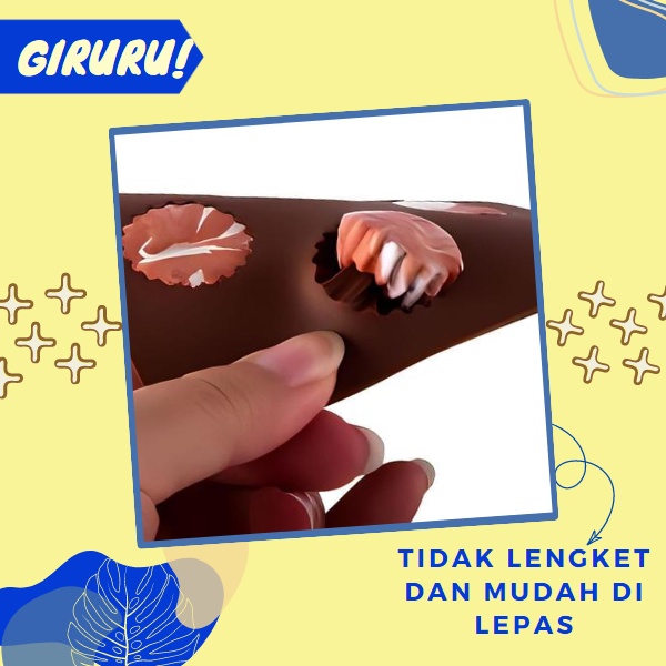 Cetakan Coklat Silikon Motif Gear / Cetakan Coklat Jelly Pudding es Batu / Cetakan Molds Silicone tahan panas Serbaguna