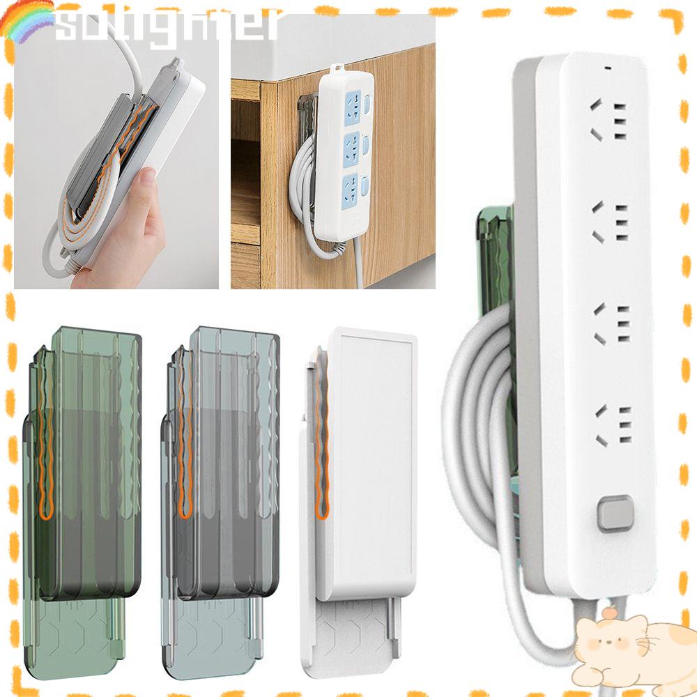 Solighter Socket Holder Self-adhesive Penggulung Tempel Dinding Kabel Socket Organizer