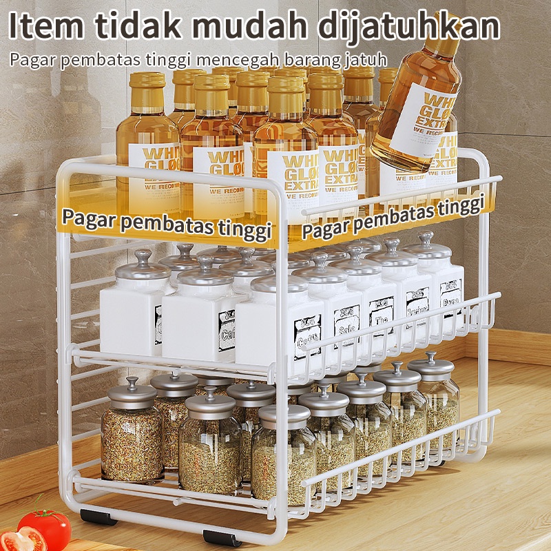 Rak Bumbu Dapur Rak Botol Bumbu Dapur Rak Rempah Rak Penyimpanan Bumbu Dapur